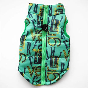 GeckoCustom Halloween Warm Dog Clothes For Small Dog Green / XS