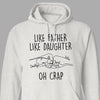 GeckoCustom Happy Father's Day Like Father Like Son Bright Shirt Personalized Gift T286 890442 Pullover Hoodie / Sport Grey Colour / S