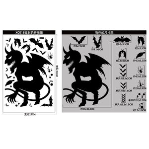 GeckoCustom Happy Halloween Ghost Festival Party Decorations