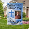 GeckoCustom Happy Heavenly Father's Day, In Loving Memory Of My Dad Memorial Garden Flag TH10 892411