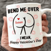 GeckoCustom Happy Valentine’s Day Personalized White Mug Funny Gift For Boyfriend Husband CH07 895210