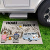 GeckoCustom Home Is Where You Park It Camping Doormat K228 889631