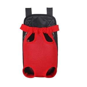 GeckoCustom HOOPET Carrier for Dogs Pet Dog Carrier Backpack Mesh Outdoor Travel Products Breathable Shoulder Handle Bags for Small Dog Cats Red / S