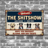 GeckoCustom Hope You Brought Alcohol And Dog Treats The Patio Bar For Dog Lover Metal Sign Personalized Gift N304 889552