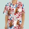 GeckoCustom Horse American Flag Hawaiian Shirt, Upload Photo T368 HN590