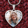 GeckoCustom I Love You Custom Heart Necklace Luxury Necklace (Silver)