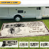GeckoCustom I Want To Hold Your Hand Camping Patio Rug N369 HN590