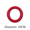 GeckoCustom Interactive Training Ring Puller Resistant Flying Discs Bite Ring Toy For Dog Red-18CM