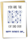 GeckoCustom Joke Fathers Day Card for Dad, Birthday Card for Dad, Emergency Extra Funny Joker Greeting Card for the Father'S Day Gifts, Variety Joke Card for Father, Fathers Day Card from Daughter Cat Dad