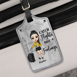 GeckoCustom Just A Girl Boy Who Loves Traveling For Travelers Luggage Tag Personalized Gift TA29 890274 Medium