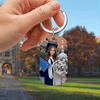 GeckoCustom Keep Your Face Always Towards The Sunshine Graduation Metal Keychain HN590