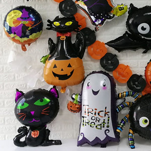 GeckoCustom Large Inflatable Ghost Tree Pumpkin Witch Balloons Halloween Spider Bat Mummy Balloon Scary Halloween Party Decoration Kids Toy
