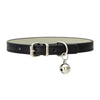 GeckoCustom Leather Small Dog Cat Collar with Bell