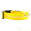 GeckoCustom LED Glowing Dog Collars Rechargeable Waterproof Luminous Collar Adjustable Dog Night Light Collar Pet Dog Safety Necklace Yellow battery / XS neck 28-40cm