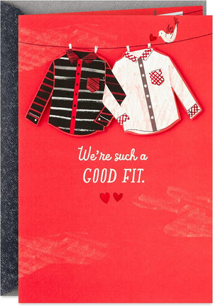 GeckoCustom Love Card, You Mean the World to Me (Romantic Anniversary Card, Birthday Card, Sweetest Day Card) Valentine'S Day, Good Fit Shirts