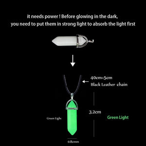 GeckoCustom Luminous Glowing Arrow Pendant Necklace Knight Spear Necklace Glow In The Dark Pike Necklace for Women Men Halloween Gift Bullet