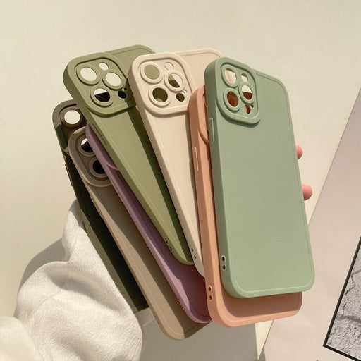 GeckoCustom Matte 12 styles soft silicone ins jane phone case for iphone 8 7 plus x xr xsmax 11 12 mini 14 pro max 13 promax shockproof capa