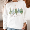 GeckoCustom Merry Christmas Trees Christmas Sweatshirt HO82 893204
