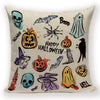 GeckoCustom Merry Halloween Trick or Treat Happy Halloween Demon Creative Festival Decor Home Adult Birthday Decoration Bed Cushion Cover L1692-6 / 45-45cm