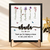 GeckoCustom Mom Thank You For Helping Us Bloom Family 2-Layered Wooden Plaque With Stand Personalized Gift TA29 890300