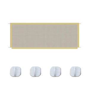 GeckoCustom New Pet Barrier Fences Portable Folding Breathable Mesh Dog Gate Pet Separation Guard Isolated Fence Dogs Baby Safety Fence Yellow