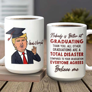 GeckoCustom No Body Is Better At Graduating Than You Graduation mug, Custom Chibi ClipArt HN590