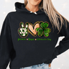 GeckoCustom Peace Love St. Patrick's Day Irish Shirt HO82 893406 Pullover Hoodie / black / S