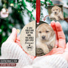GeckoCustom Personalize Photo You Left Paw Prints On Our Hearts Dog Cat Wood Ornament DA199 HN590 4"
