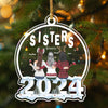 GeckoCustom Personalized 2024 Ornament Besties Forever Acrylic Ornament HO82 891254