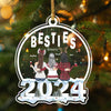 GeckoCustom Personalized 2024 Ornament Besties Forever Acrylic Ornament HO82 891254