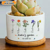 GeckoCustom Personalized Custom Name And Flower Branches Family Plant Pot T368 889455 8 x 6 cm