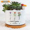 GeckoCustom Personalized Custom Name And Flower Branches Family Plant Pot T368 889455 8 x 6 cm