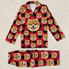 GeckoCustom Personalized Dog Photo With Colorful Background For Family Pajamas N304 889700 For Adult / Combo Shirt And Pants (Favorite) / S