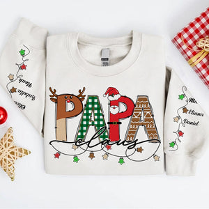 GeckoCustom Personalized Gift Family Name Claus Christmas Light Sweatshirt For Family, Lover TH10 891741