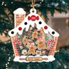 GeckoCustom Personalized Gingerbread House Family Shaker Ornament Christmas Gift HO82 893188