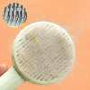 GeckoCustom Pet Hair Removal Comb Cat Brush Self Cleaning Slicker Brush for Cats Dogs Hair Remover Scraper Pet Grooming Tool Cat Accessories