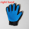 GeckoCustom Pet Hair Remover Massage Brush Grooming Glove Right Blue