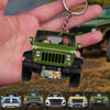 GeckoCustom Pickup Truck Dog Cat Acrylic Keychain N304 HN590