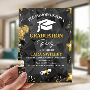 GeckoCustom Please Join Us For A Graduation Party Graduation Greeting Card TH10 892347