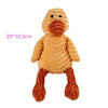 GeckoCustom Plush Dog Toy Animals Shape Bite Resistant Squeaky Toys Corduroy Dog Toys for Small Large Dogs Puppy Pets Training Accessories Duck