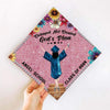 GeckoCustom Proud Dad Of A Graduate Personalized Custom Backside Graduation Senior Topper C615 9.5"x9.5"