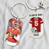 GeckoCustom Senior Class of 2024 Keychain, Graduation Keychain, Custom Photo Keyring, Football Keychain HN590 HA75 891902