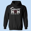 GeckoCustom Senior Mom Class Of 2025 Graduation Dark Shirt NHS87 890613 Pullover Hoodie / Black Colour / S