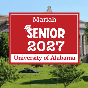 GeckoCustom Senior Yard Sign 18x24'' Ver2 - Made in USA (H-Stake Stand Included), Graduation Day HA75 890373