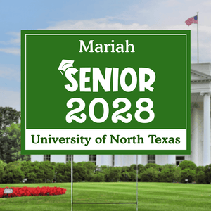 GeckoCustom Senior Yard Sign 18x24'' Ver2 - Made in USA (H-Stake Stand Included), Graduation Day HA75 890373