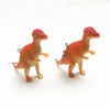 GeckoCustom Soft clay cute animal bite earrings studs - Fun Gift Idea Pachycephalosaurus