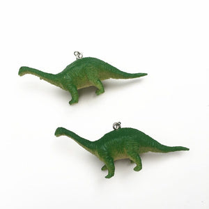 GeckoCustom Soft clay cute animal bite earrings studs - Fun Gift Idea Brontosaurus