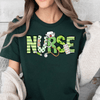 GeckoCustom St. Patrick's Day Nurse Lucky Irish Women Shirt HO82 893404 Basic Tee / Forest Green / S