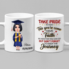GeckoCustom Take Pride Congrats Grad Graduation mug, Custom Chibi ClipArt HN590