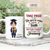 GeckoCustom Take Pride Congrats Grad Graduation mug, Custom Chibi ClipArt HN590